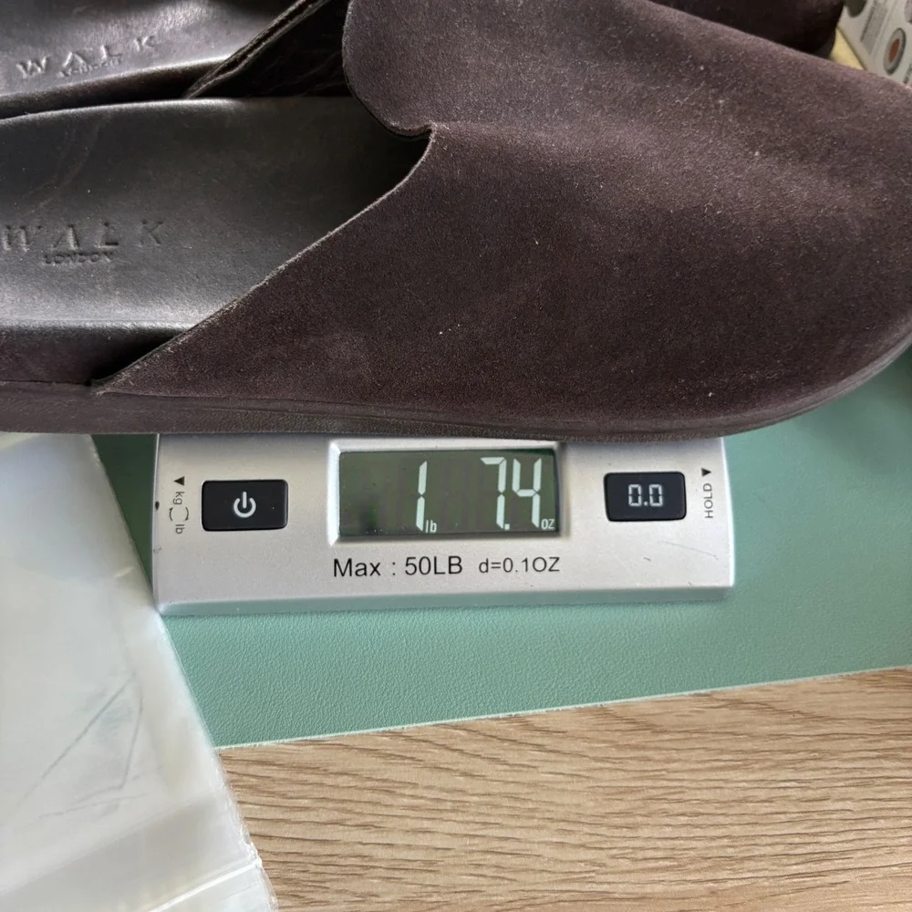 Walk London Clogs Mens Size 12 Brown Suede Mules Slip On Casual Minimalist